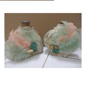 Empty perfume BOTTLES Lot 2 pc Vintage 1950-60`s